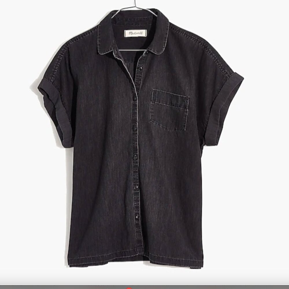 Madewell Black Button Down Shirt